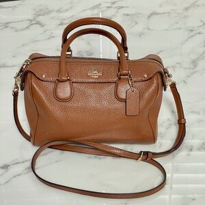 Coach Mini Bennett crossbody bag in soft tan leather (doctor or Boston style)
